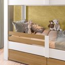 Ver imagem 5 de Beliche Infantil Star Plus com Grade de Proteção Casatema MadeiraOriginals Branco/Montana