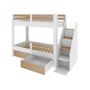 Ver imagem 2 de Beliche Infantil Star Plus com Grade de Proteção Casatema MadeiraOriginals Branco/Montana