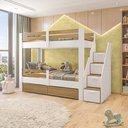 Ver imagem 2 de Beliche Infantil Star Plus com Grade de Proteção Casatema MadeiraOriginals