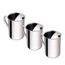 3 Jarras de Inox com Aparador de Gelo Suco Água Leite 1l em Casa Tem - 1