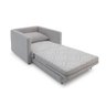 Poltrona Sofá Cama Solteiro 85cm Trento Bege Estofama - 1