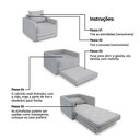 Ver imagem 6 de Poltrona Sofá Cama Solteiro 85cm Trento Bege Estofama