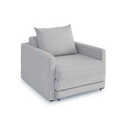 Poltrona Sofá Cama Solteiro 85cm Trento Bege Estofama - 2