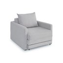 Ver imagem 2 de Poltrona Sofá Cama Solteiro 85cm Trento Bege Estofama
