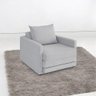 Poltrona Sofá Cama Solteiro 85cm Trento Bege Estofama - 4