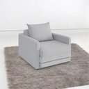 Ver imagem 4 de Poltrona Sofá Cama Solteiro 85cm Trento Bege Estofama