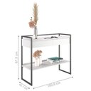 Ver imagem 3 de Conjunto Buffet Compacto e Aparador Industrial Branco Preto