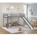 Ver imagem 1 de Cama Infantil Prime Alta II com Escorregador Laca Casatema MadeiraOriginals