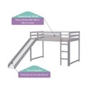 Ver imagem 4 de Cama Infantil Prime Alta II com Escorregador Laca Casatema MadeiraOriginals