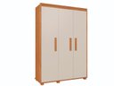 Ver imagem 1 de Guarda Roupa Multiuso Quarto Solteiro Belize 100% Mdf - Nature/offwhite