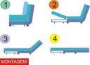 Ver imagem 4 de Poltrona Cama Mova_mm que Se Transforma em Sofá Cama Solteiro Reclinável Resistente e Confortável