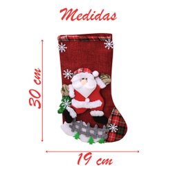 Par De Botas Meia Enfeite Natalino Boneco Neve Papai Noel - 3