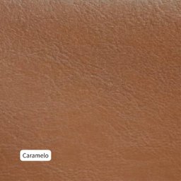 Poltrona Giratória Estofada Madeira Maciça Anatômica Courino:caramelo - 1