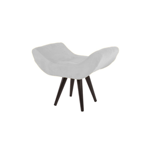Puff Banco Banqueta Decorativo Sala Salão Maisa Corano Branco - LM DECOR