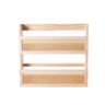 Prateleira de madeira e palhinha 2 andares - Oikos - 1