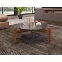 Ver imagem 4 de Mesa de Centro Lizz Cinza Pérola / Cedro