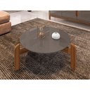 Ver imagem 1 de Mesa de Centro Lizz Cinza Pérola / Cedro