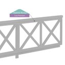 Ver imagem 2 de Grade de Proteção Dupla 100cm Casatema MadeiraOriginals Cinza