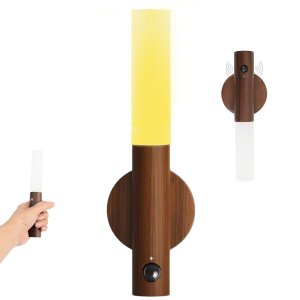 Luminaria Bastao Magnetico Luz Noturna Led Sensor Movimento Presença Bateria Recarregavel Usb Ilumin