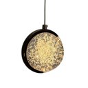 Ver imagem 4 de Lustre Pendente Globo Cristal Led Ouro Gold Bivolt Luz Amarela