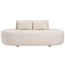 Ver imagem 6 de Sofá Orgânico Horizonte 3 Lugares 210cm Bouclé Off White - Nexta Casa