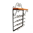 Ver imagem 3 de Kit Prateleira Porta Condimentos + Porta Copos de Parede Cor Preto