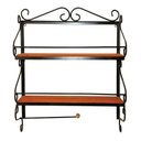 Ver imagem 7 de Kit Prateleira Porta Condimentos + Porta Copos de Parede Cor Preto