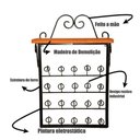 Ver imagem 2 de Kit Prateleira Porta Condimentos + Porta Copos de Parede Cor Preto