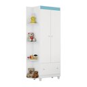 Ver imagem 3 de Guarda Roupa Infantil Gutti 2 Portas Flex 3 Cores em 1 Branco
