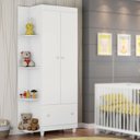 Ver imagem 1 de Guarda Roupa Infantil Gutti 2 Portas Flex 3 Cores em 1 Branco