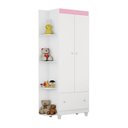 Ver imagem 4 de Guarda Roupa Infantil Gutti 2 Portas Flex 3 Cores em 1 Branco