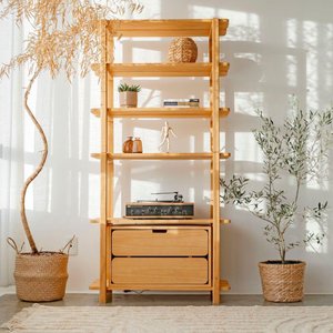 Estante Laguna 6 Prat 180ax90lx42p em Madeira Cor Mel