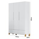 Ver imagem 4 de Guarda Roupa Infantil Melody Decor 3 Portas Móveis Estrela