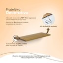 Ver imagem 4 de Kit 2 Prateleiras 70 X 20cm Freijó Suporte Invisível