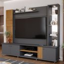 Ver imagem 1 de Estante Home Para Tv Ate 60 Polegadas Com Led 3 Portas Bahamas 