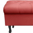 Ver imagem 3 de Recamier Bau Bia 80cm Suede Vermelho - Dominic Decor