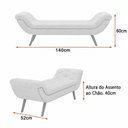 Ver imagem 4 de Puff Recamier 140cm Awa Facto Off White - Sallar Home