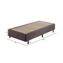 Ver imagem 3 de Sommier Solteiro Eco Bordado 88x188x40cm Marrom Ecoflex