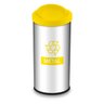 Lixeira Seletiva para Metal Amarela Tampa Basculante 40,5l - 1