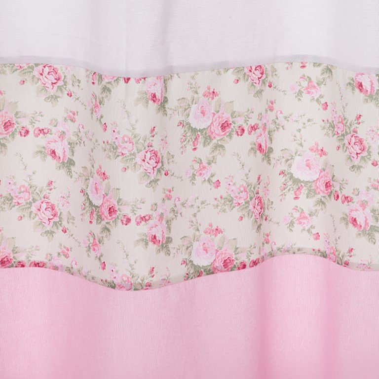 Cortina Para Quarto Infantil e Bebê Urso Dengoso Rosa - 2