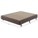 Ver imagem 3 de Sommier Casal Eco Bordado 138x188x40cm Marrom Ecoflex