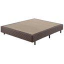 Ver imagem 1 de Sommier Casal Eco Bordado 138x188x40cm Marrom Ecoflex