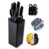 Jogo de Facas Kit Cozinha 8 Peças Cepo Faqueiro com Afiador - 6