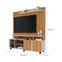 Ver imagem 3 de Estante para TV e Home Theater até 55 Polegadas 100% MDF 160CMX182,5cm 2 Portas Valência Dourado