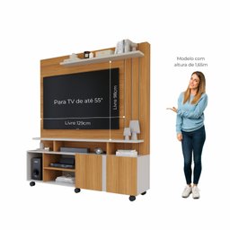 Estante Home para Tv até 55 Polegadas 2 Portas Valência 100% MDF - 6
