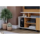 Ver imagem 4 de Estante para TV e Home Theater até 55 Polegadas 100% MDF 160CMX182,5cm 2 Portas Valência Dourado