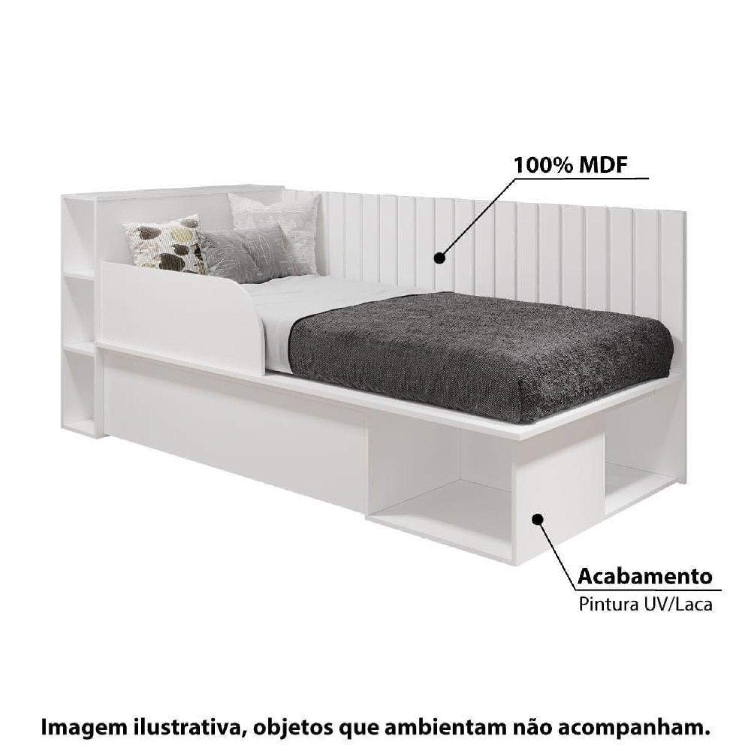 Cama com Nichos e Espaço Pet Paris - 2