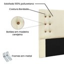 Ver imagem 4 de Cabeceira Queen 160cm Linho Gênova Branco