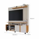 Ver imagem 3 de Estante para TV e Home Theater até 55 Polegadas 100% MDF 160CMX182,5cm 2 Portas Valência Branco
