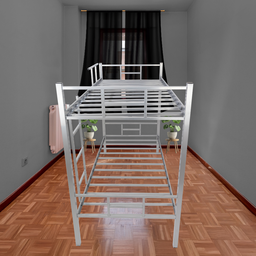 Cama Beliche Solteiro Aço com Escada e Grade de Proteção Reforçada Suporta até 150kg Itagold - 6